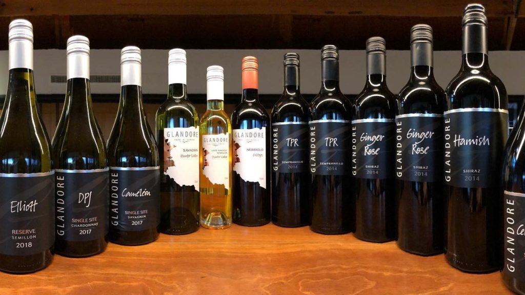 bottles of wine on bench