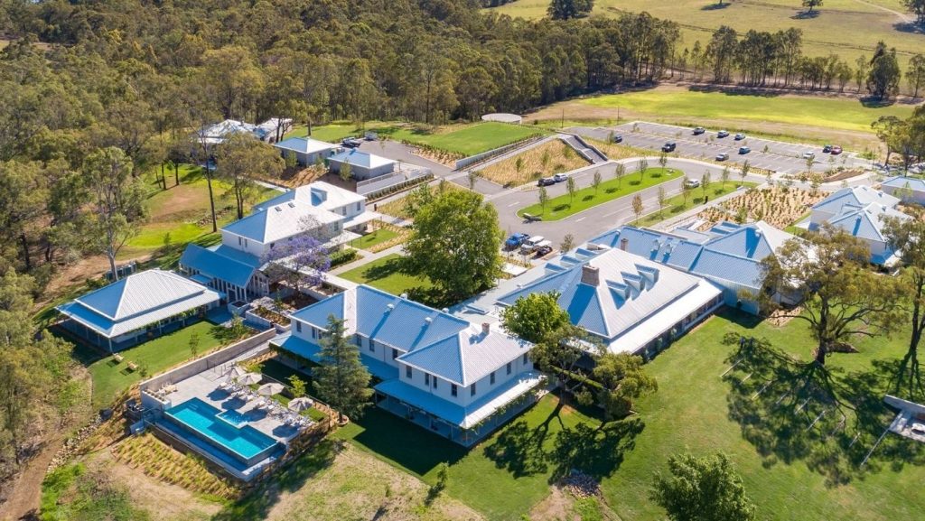 spicers guesthouse hunter valley from above